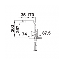 Bateria Blanco FONTAS II satin platinum 527 714