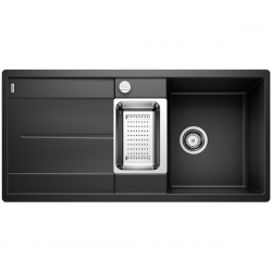 Zlewozmywak Blanco METRA 6 S-F Czarny odwracalny, korek auto., odsączarka stalowa 525 929