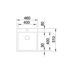 Zlewozmywak Blanco CLARON-STYLE 400-IF/A 522 242