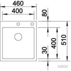 Zlewozmywak Blanco CLARON 400-IF/A 515 642