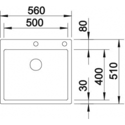 Zlewozmywak Blanco CLARON 500-IF/A 515 643