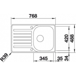 Zlewozmywak Blanco LANTOS 45 S-IF Compact 519 059