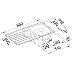 Zlewozmywak Blanco LANTOS 6 S dekor 514 014
