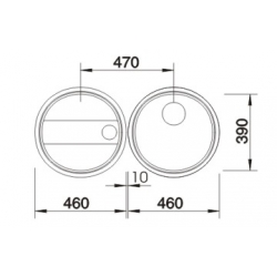 Zlewozmywak Blanco RONDOSET 513 310