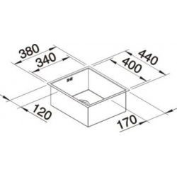 Zlewozmywak Blanco ZEROX 340-IF 517 238