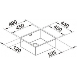 Zlewozmywak Blanco ZEROX 450-IF 517 242