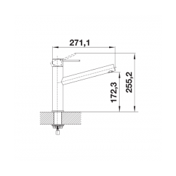 Bateria Blanco AMBIS STAL SZLACHETNA SZCZOTKOWANA 523 118