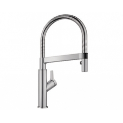 Bateria Blanco SOLENTA-S SENSO dźwignia z prawej kolor stali 522 407