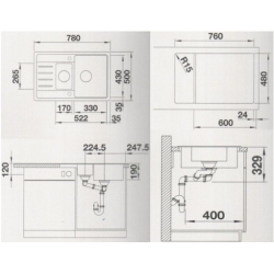 Zlewozmywak Blanco LEGRA 6 S Compact kawa 521 307