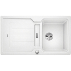 Zlewozmywak Blanco CLASSIC NEO 5S Silgranit z deską i korkiem aut. z korkiem InFino BIAŁY 524 019