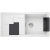 Zlewozmywak BLANCO SITY XL 6 S BIAŁY PRAWA, INFINO, Z AKCESORIAMI LAVA GREY 525 051