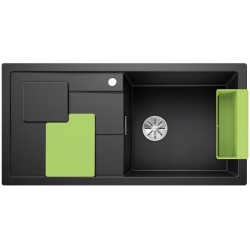Zlewozmywak BLANCO SITY XL 6 S ANTRACYT PRAWA, INFINO, Z AKCESORIAMI KIWI 525 060