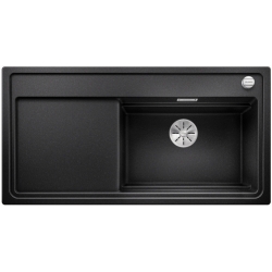 Zlewozmywak Blanco ZENAR XL 6S-F Steamer System Plus PRAWY komora z deską szklaną, z korkiem InFino i korkiem aut PRAWY ANTRACYT 524 098