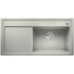 Zlewozmywak Blanco ZENAR XL 6S Steamer System Plus perłowoszary prawa komora z korkiem aut. z InFino z deską drewnianą 524 055