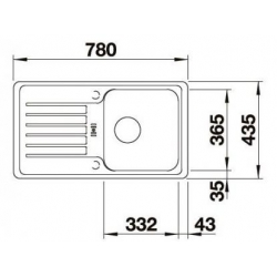 Zlewozmywak Blanco FAVOS Mini antracyt