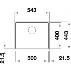 Zlewozmywak Blanco SUBLINE 500-IF SteelFrame