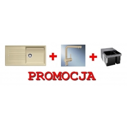 Zlewozmywak Blanco ZIA XL 6 S + bateria LINUS kolory + sortownik ECON 60/2