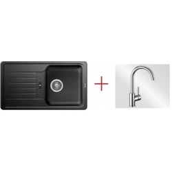 Zlewozmywak Blanco FAVOS mini antracyt + bateria MIDA chrom