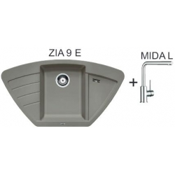 Zlewozmywak Blanco ZIA 9 E kolory + bateria MIDA L chrom