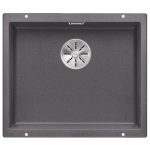 Zlewozmywak Blanco SUBLINE 500-U bez korka automatycznego z korkiem InFino szarość skały 523 433