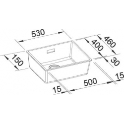 Zlewozmywak Blanco SUBLINE 500-U z korkiem automatycznym antracyt 513 413