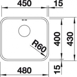 Zlewozmywak Blanco SUPRA 450-U 518 203