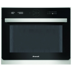 Kuchenka Mikrofalowa do zabudowy Brandt BKC6575X stal nierdzewna/czarne szkło