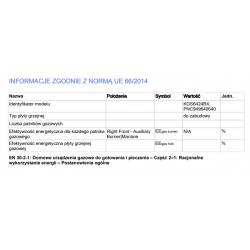 Płyta gazowa Electrolux KGS6424BX