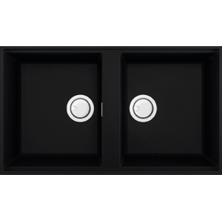 Zlewozmywak Elleci BEST 450 PODWIESZANY K86 BLACK KERATEK LKB45086BSO