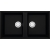 Zlewozmywak Elleci BEST 450 PODWIESZANY K86 BLACK KERATEK LKB45086BSO