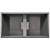 Zlewozmywak Elleci DOGMA 100 SIR ELETTRONICO K99 DARK GREY EKD1009999E