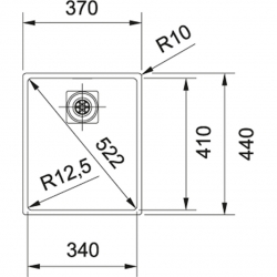 Zlewozmywak Franke Centinox CMX 110-34 jedwab 122.0301.437