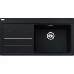 Zlewozmywak granitowy Franke MYTHOS FUSION MTF 611 KOMORA Z LEWEJ ONYX 114.0166.995
