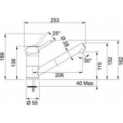 Bateria Franke FG 7486 chrom/grafit 115.0297.488