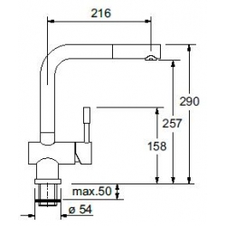 Bateria Franke ATLAS PULL-OUT stal szlachetna