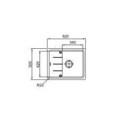 Zlewozmywak Franke Basis BFG 611-62 czarny mat 114.0661.420