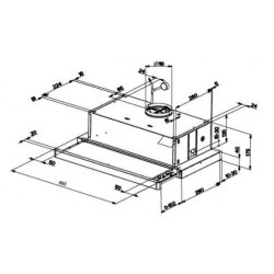 Okap kuchenny teleskopowy Franke FTC 5032 GR/XS 50 cm