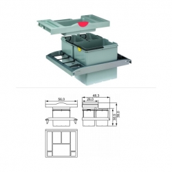 Sortownik odpadów Franke TROLLEY VARIO OPTIMA 60 909.733.041