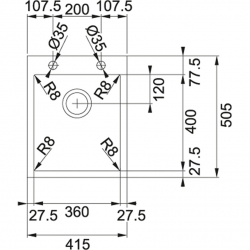 Zlewozmywak Franke Planar 8 PEX 210/610-42 TL 127.0203.477