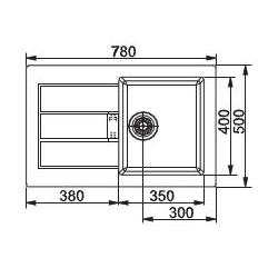 Zlewozmywak Franke SIRIUS SID 611-78 onyx 114.0181.973