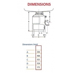 Rozdrabniacz In Sink Erator MODEL 56