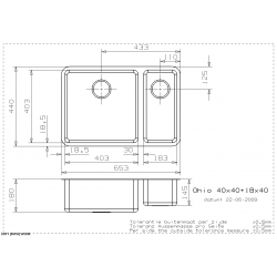 Zlewozmywak Reginox OHIO 400x400 mm + 180x400 mm