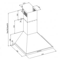 Okap kuchenny Silverline Model 2242 60 cm inox
