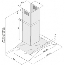 Okap kuchenny Silverline Model 3159 60 cm inox