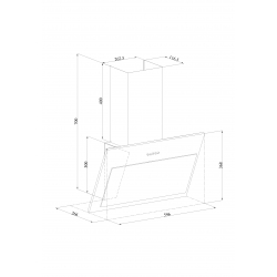 Okap kuchenny Silverline Model 3460 60 cm czarny