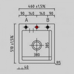 Zlewozmywak Systemceram MERA 46 SCHIEFER 50560185