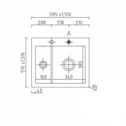 Zlewozmywak Systemceram MERA 60 POLAR 50980113