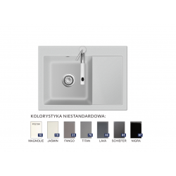 Zlewozmywak Systemceram MERA 70 lewa komora Nigra 50590187