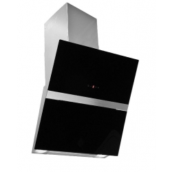 Okap kuchenny Pyramis ALBAGIA 90 czarne szkło/inox 065101701