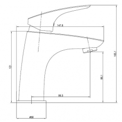 Bateria Deante CYNIA BCY 021M chrom
